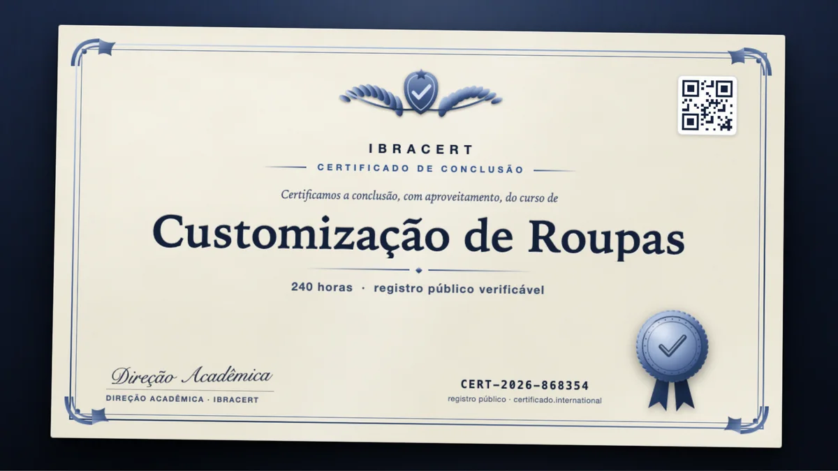 Capa do curso Customização de Roupas