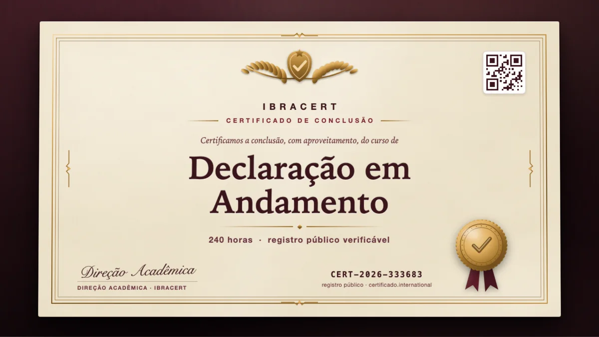 Capa do curso Declaração em Andamento