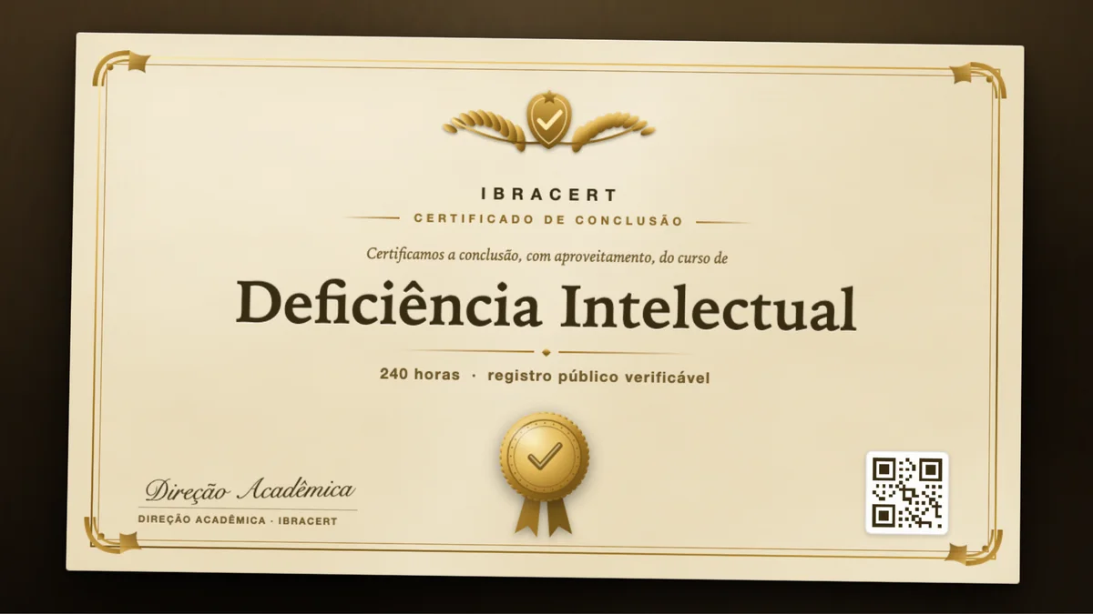 Capa do curso Deficiência Intelectual