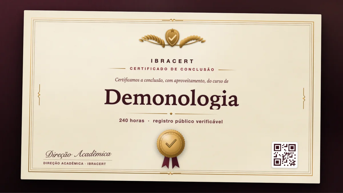 Capa do curso Demonologia