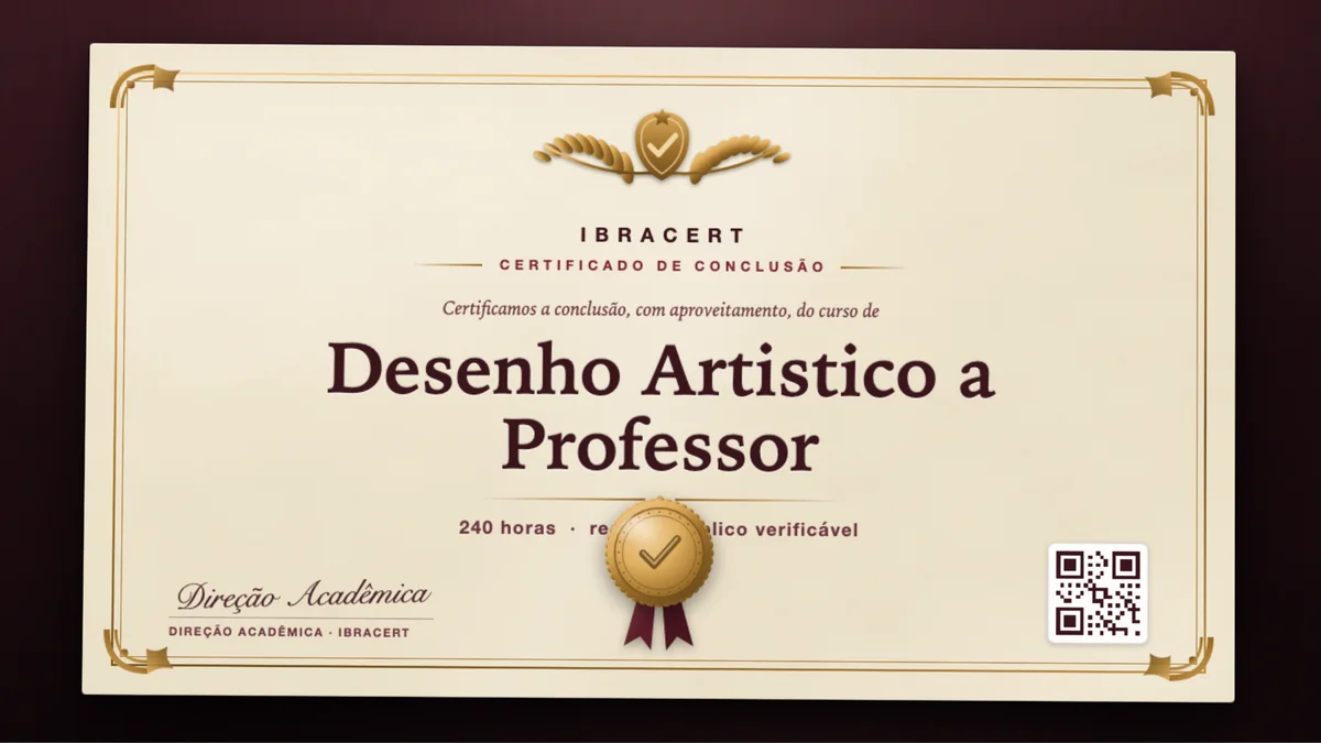 Capa do curso Desenho Artistico a Professor