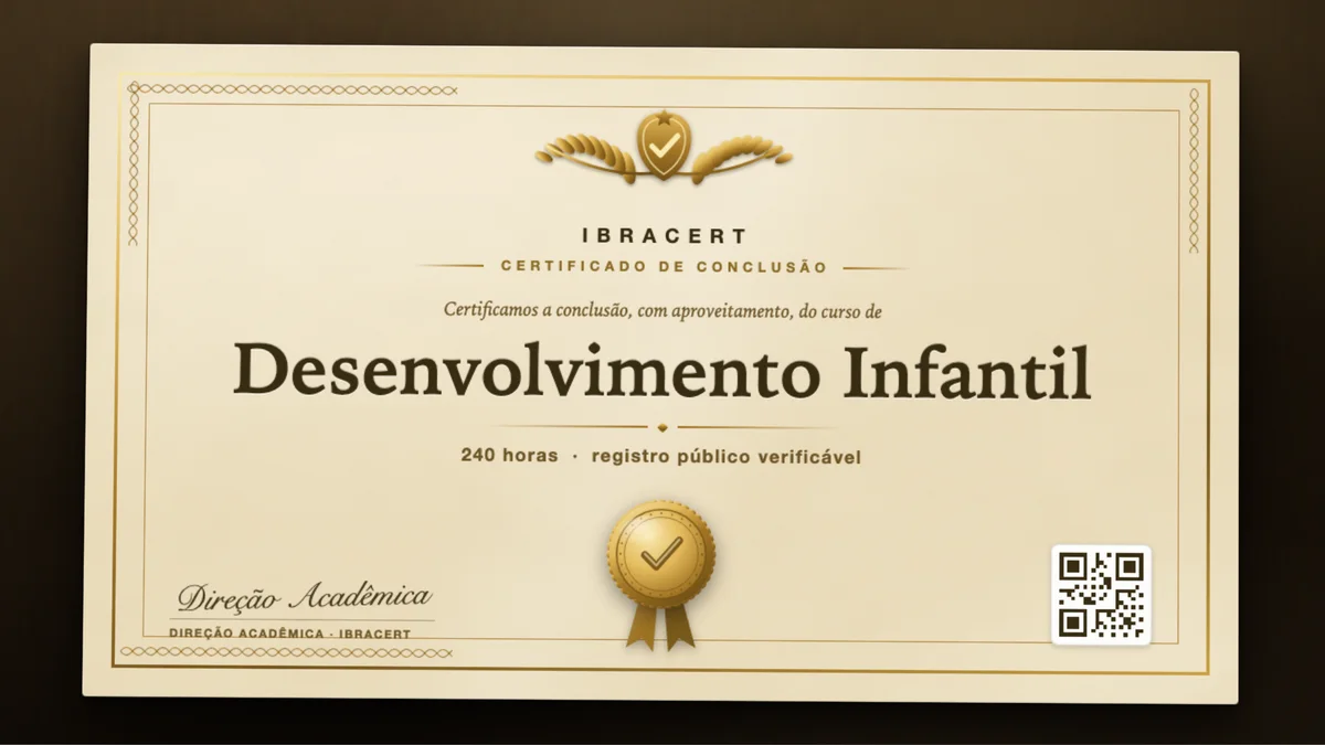 Capa do curso Desenvolvimento Infantil