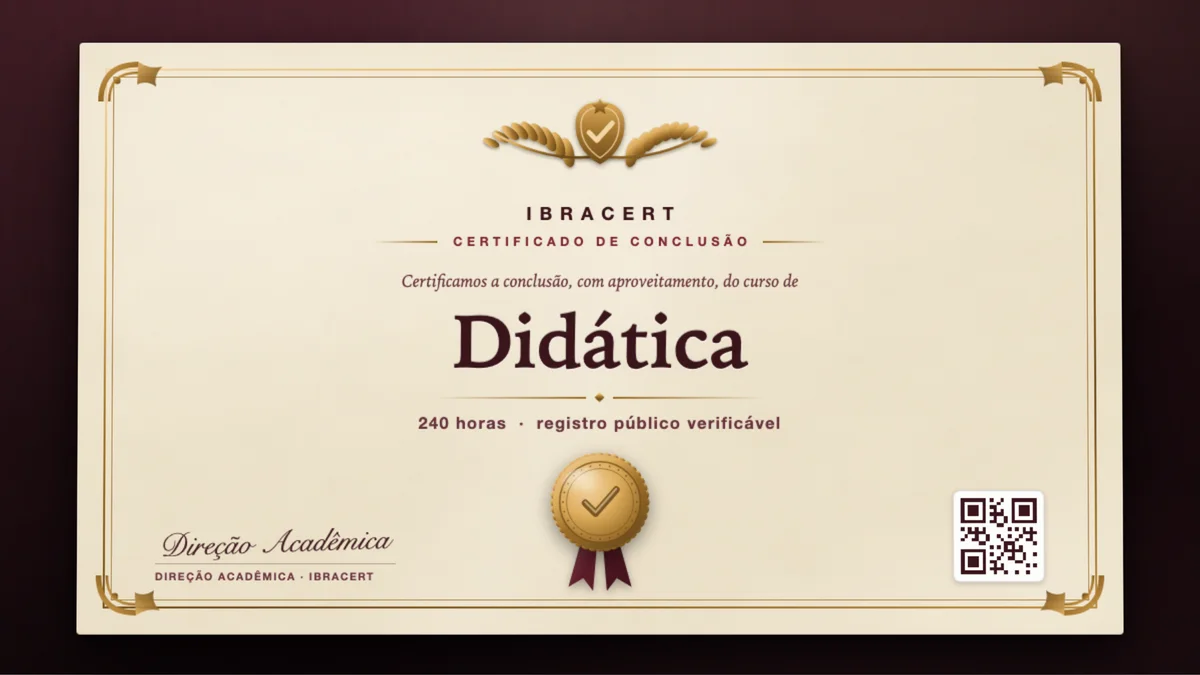 Capa do curso Didática