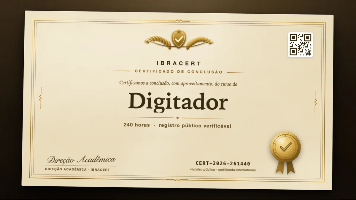 Capa do curso Digitador
