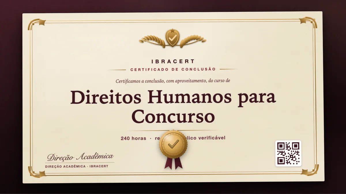 Capa do curso Direitos Humanos para Concurso
