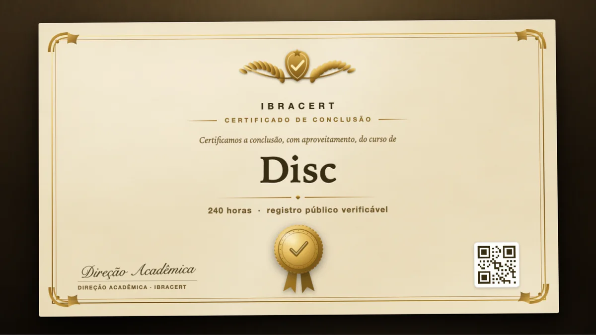 Capa do curso Disc