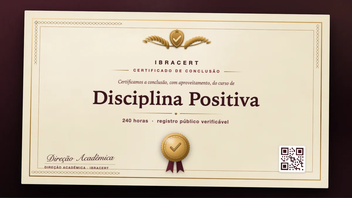 Capa do curso Disciplina Positiva