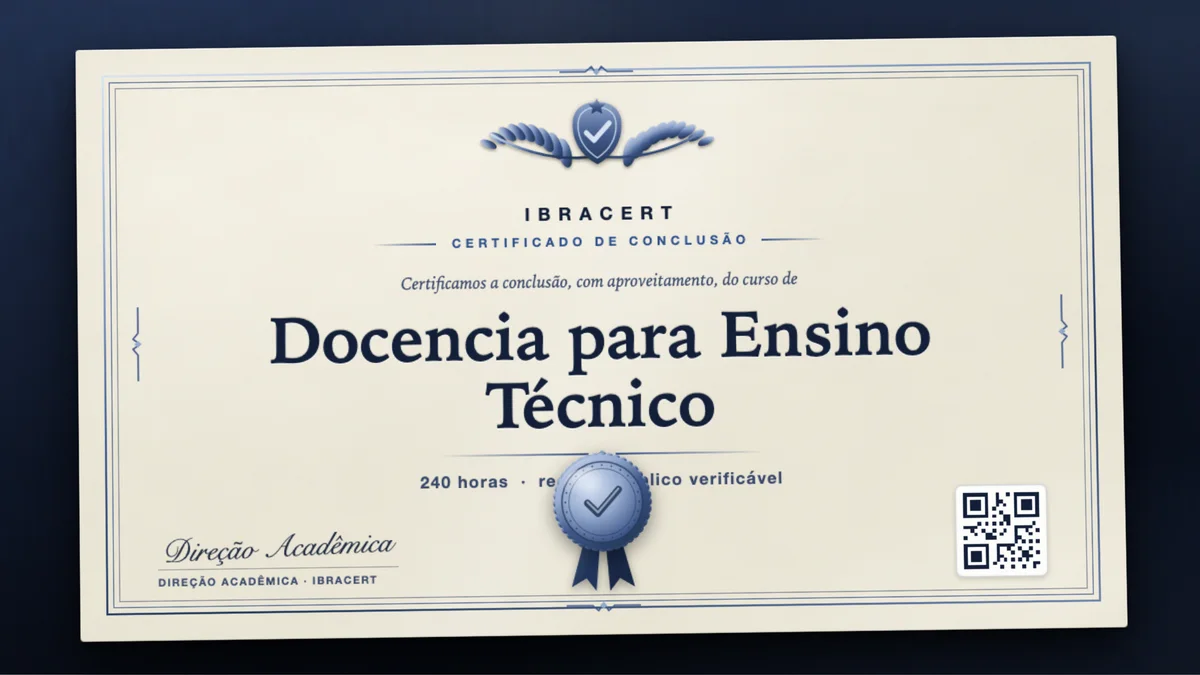 Capa do curso Docencia para Ensino Técnico
