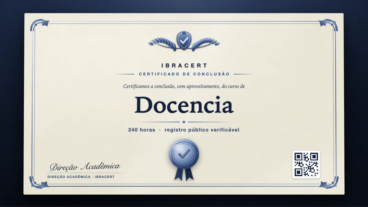 Capa do curso Docencia