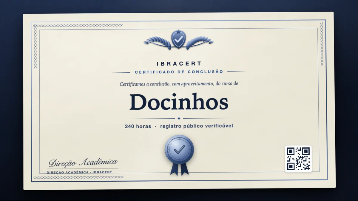 Capa do curso Docinhos