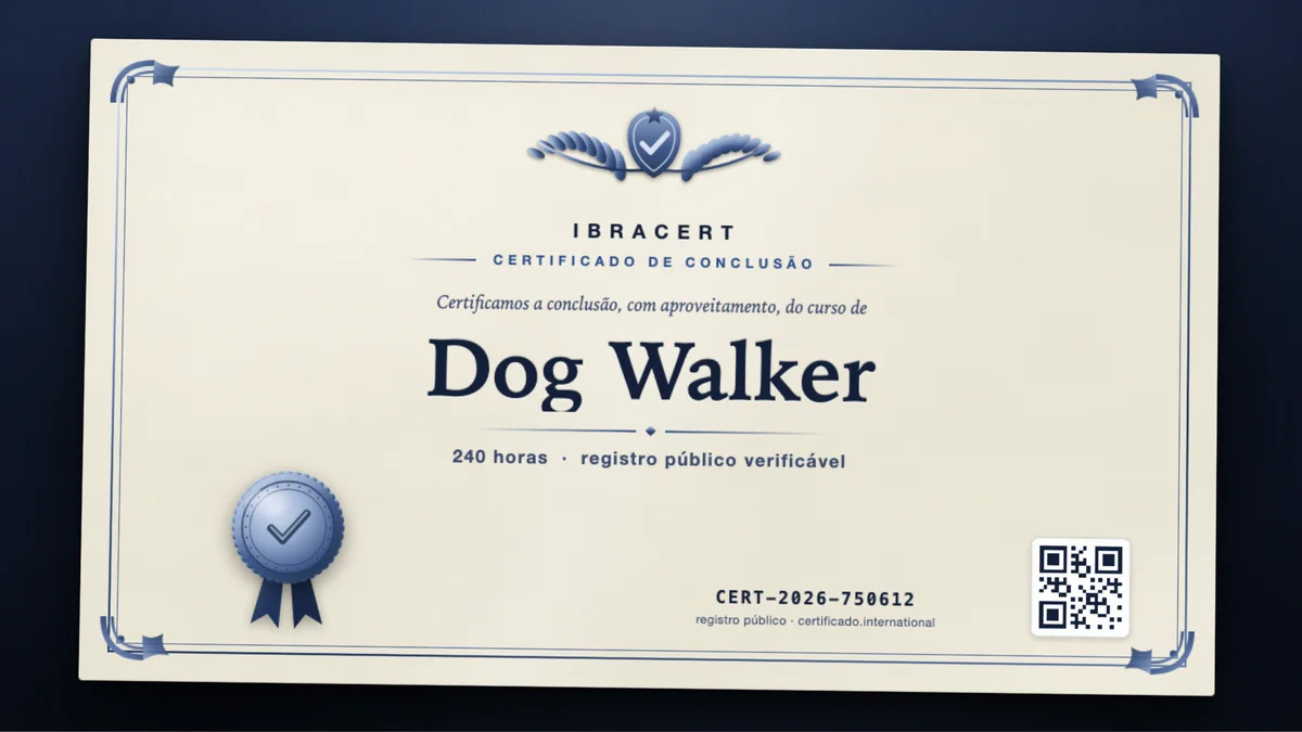 Capa do curso Dog Walker