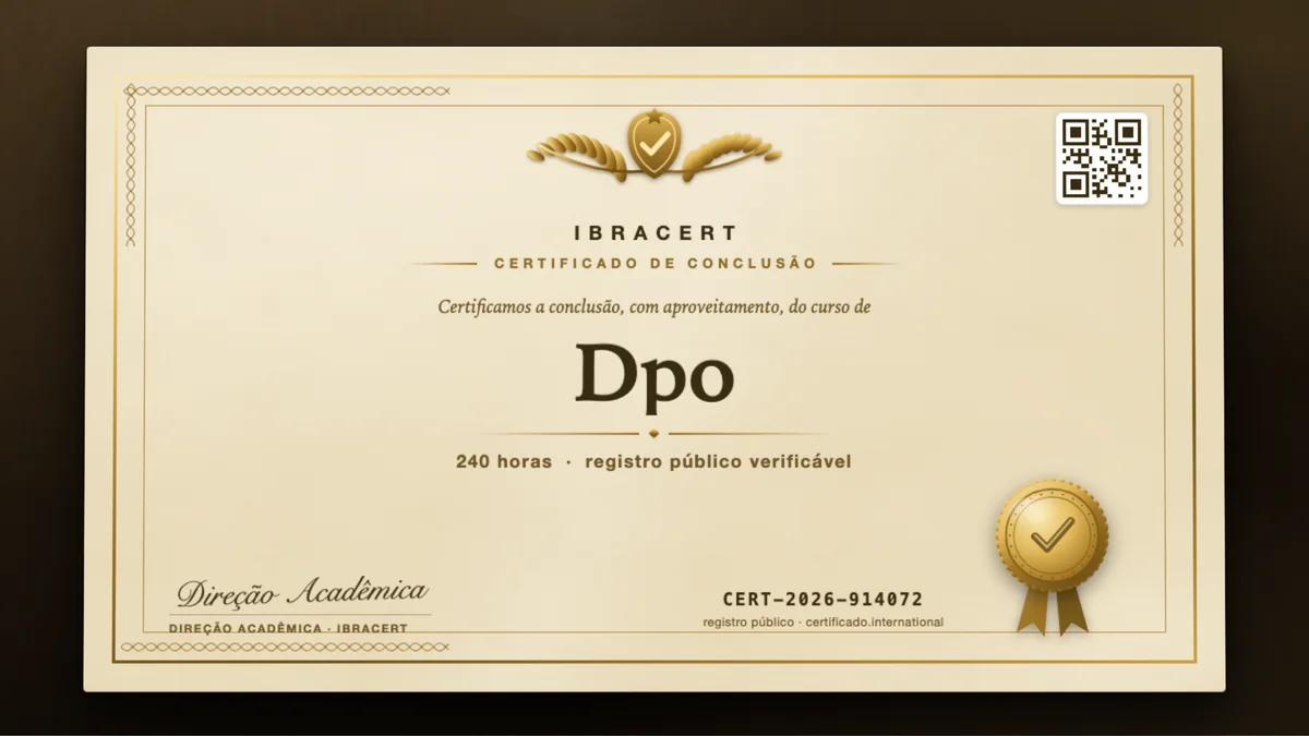 Capa do curso Dpo