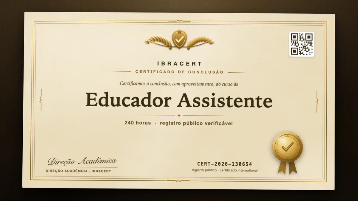 Capa do curso Educador Assistente