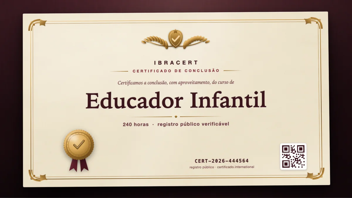 Capa do curso Educador Infantil