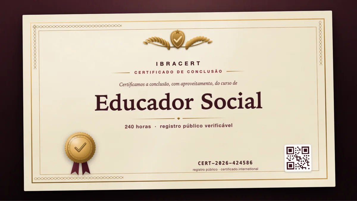 Capa do curso Educador Social