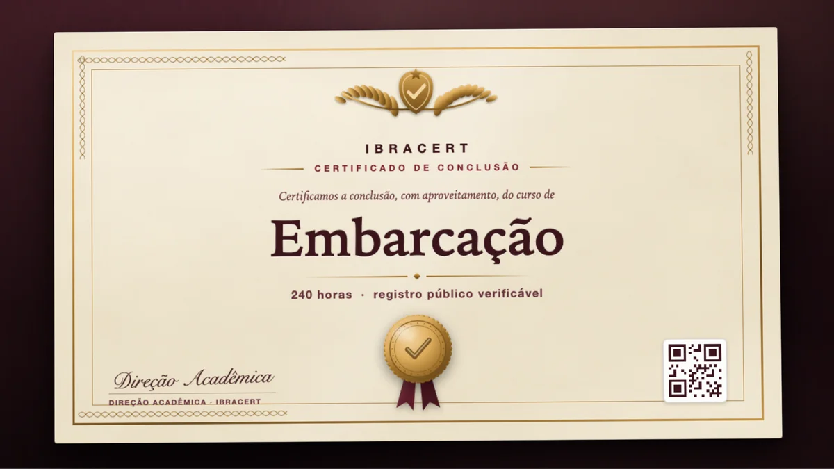 Capa do curso Embarcação