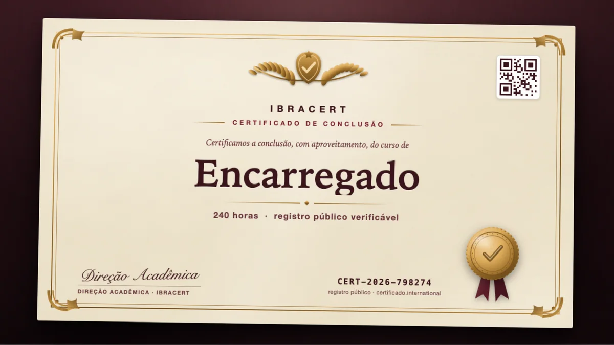 Capa do curso Encarregado