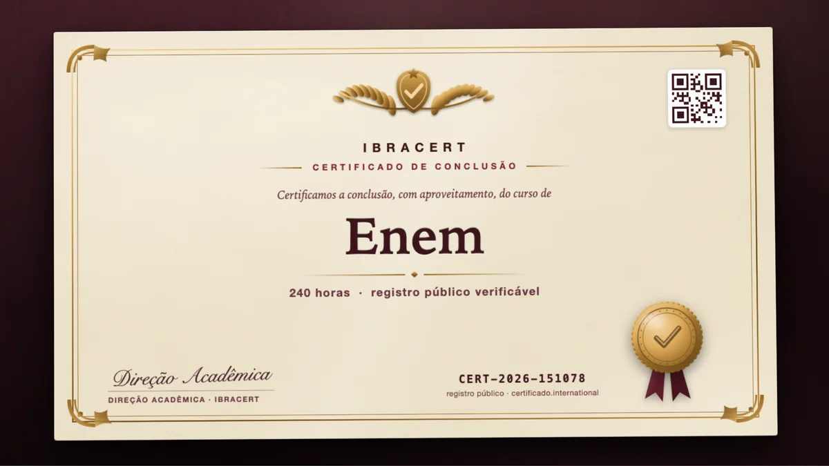 Capa do curso Enem