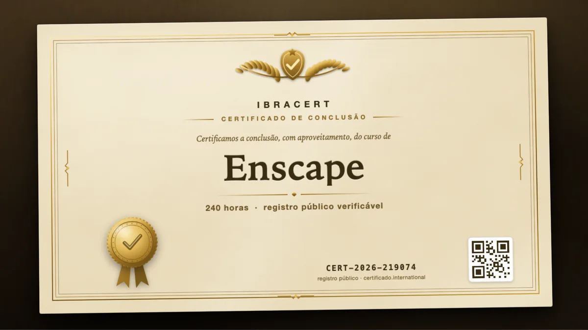 Capa do curso Enscape