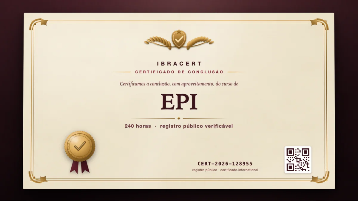 Capa do curso EPI