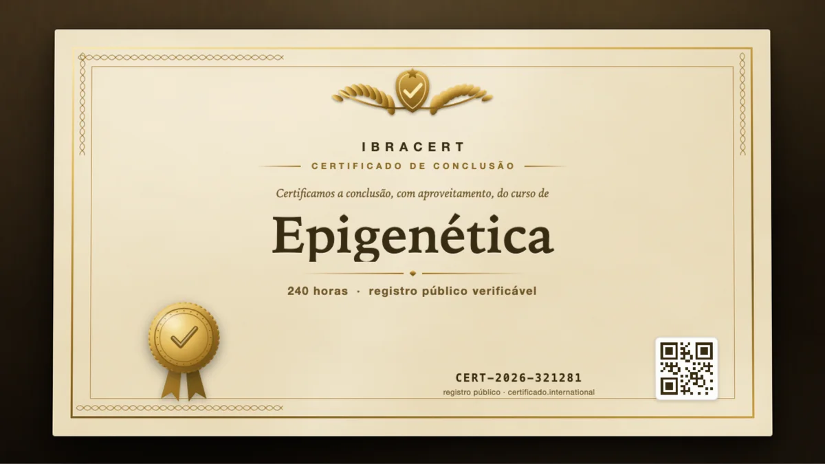 Capa do curso Epigenética
