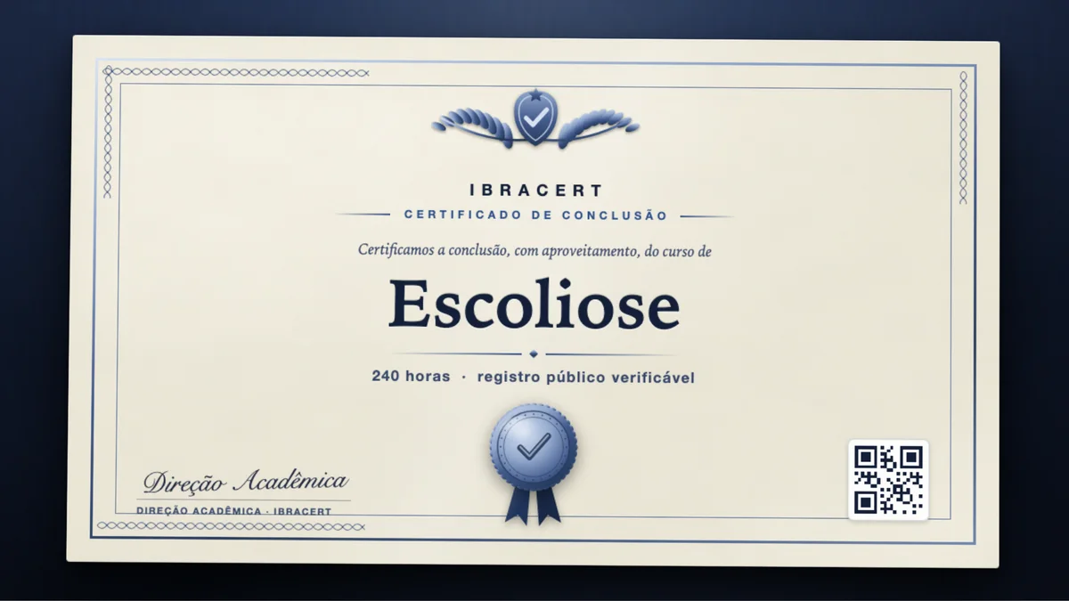 Capa do curso Escoliose