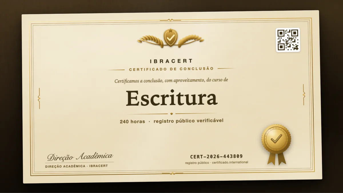 Capa do curso Escritura