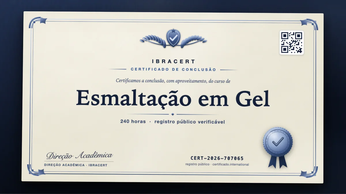 Capa do curso Esmaltação em Gel