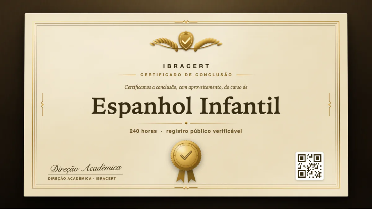 Capa do curso Espanhol Infantil