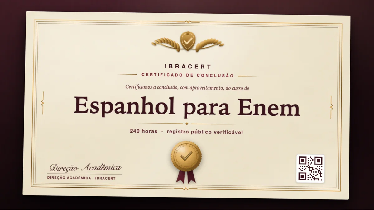Capa do curso Espanhol para Enem