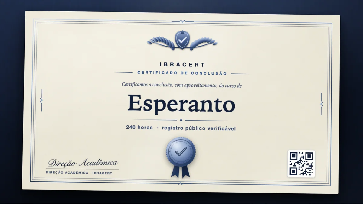 Capa do curso Esperanto