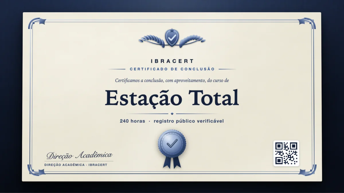 Capa do curso Estação Total