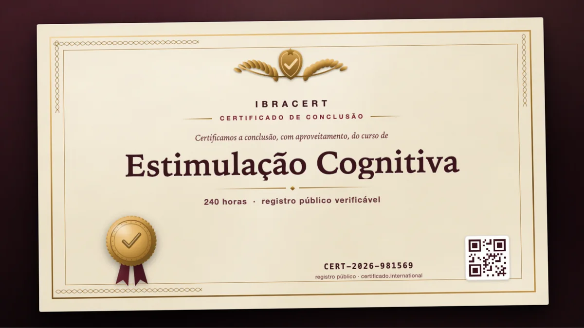 Capa do curso Estimulação Cognitiva