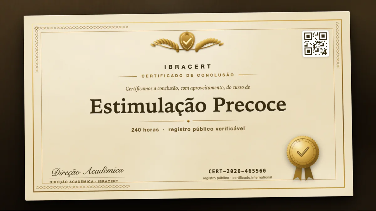 Capa do curso Estimulação Precoce
