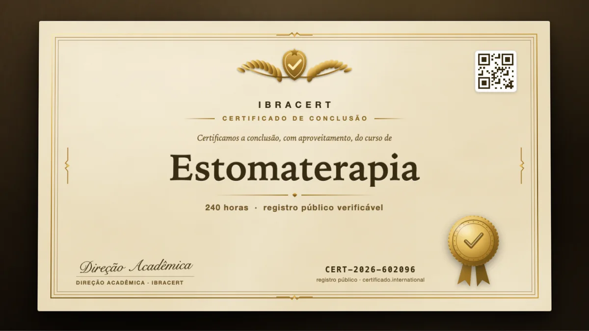 Capa do curso Estomaterapia