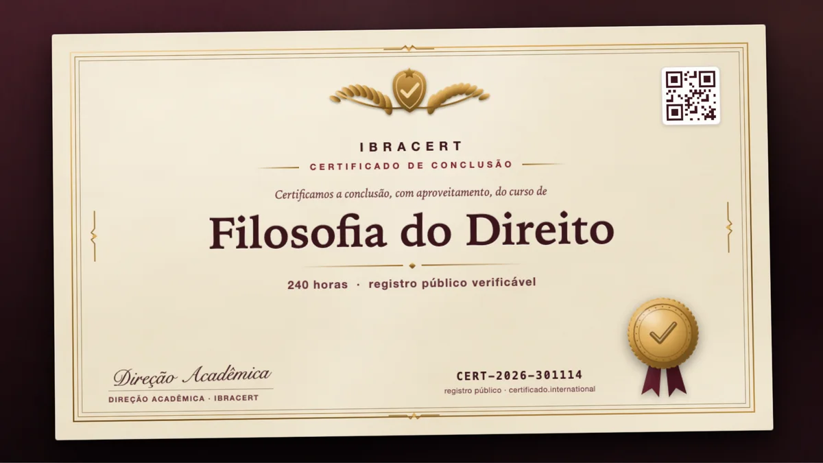 Capa do curso Filosofia do Direito