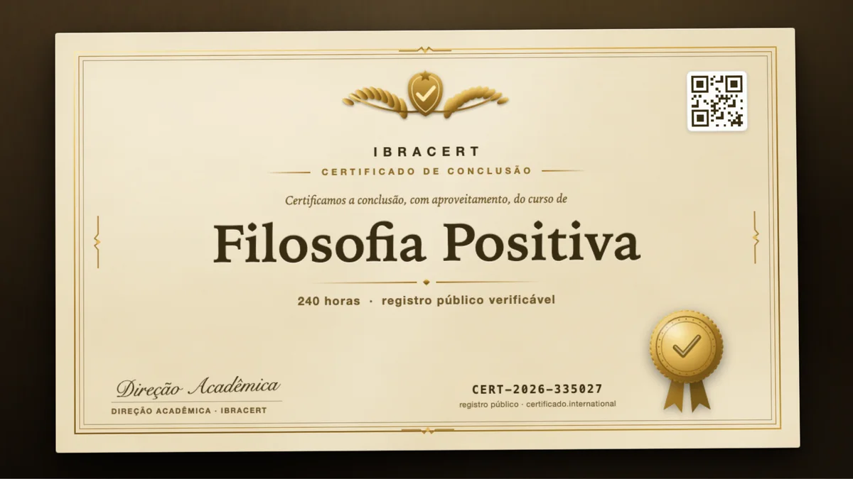 Capa do curso Filosofia Positiva