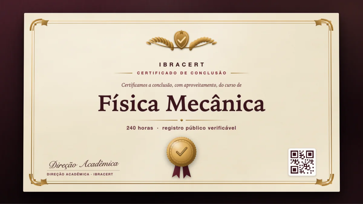 Capa do curso Física Mecânica