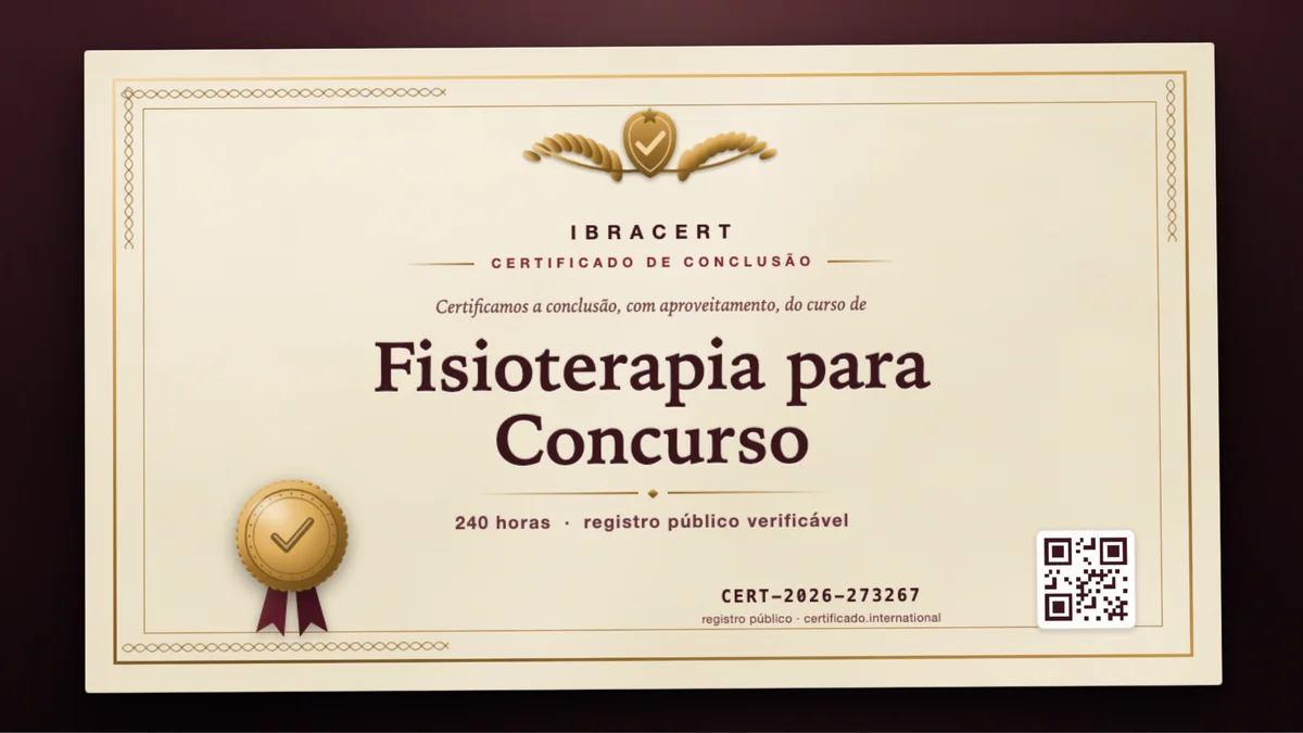Capa do curso Fisioterapia para Concurso