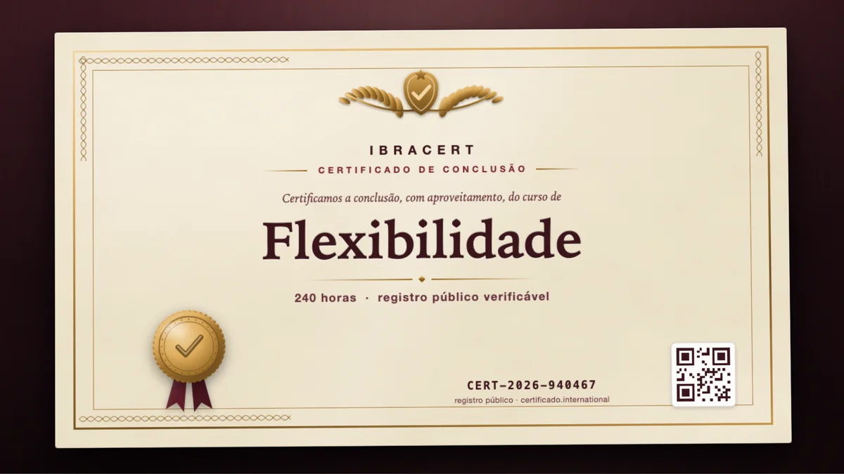 Capa do curso Flexibilidade