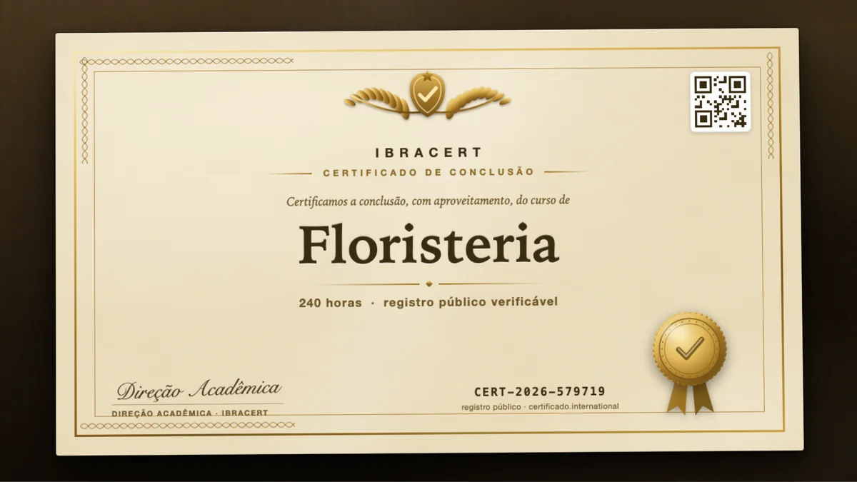Capa do curso Floristeria