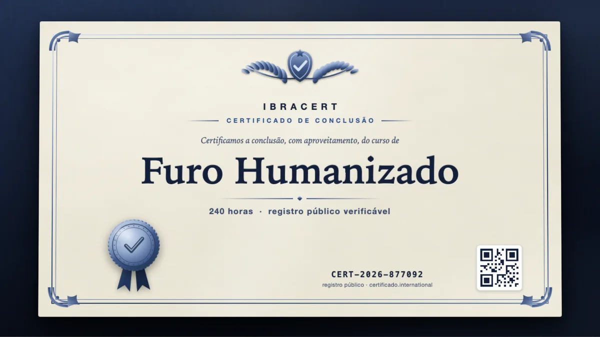 Capa do curso Furo Humanizado