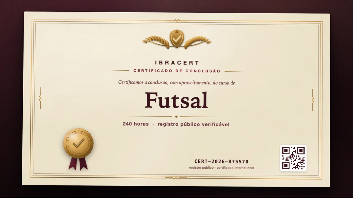 Capa do curso Futsal