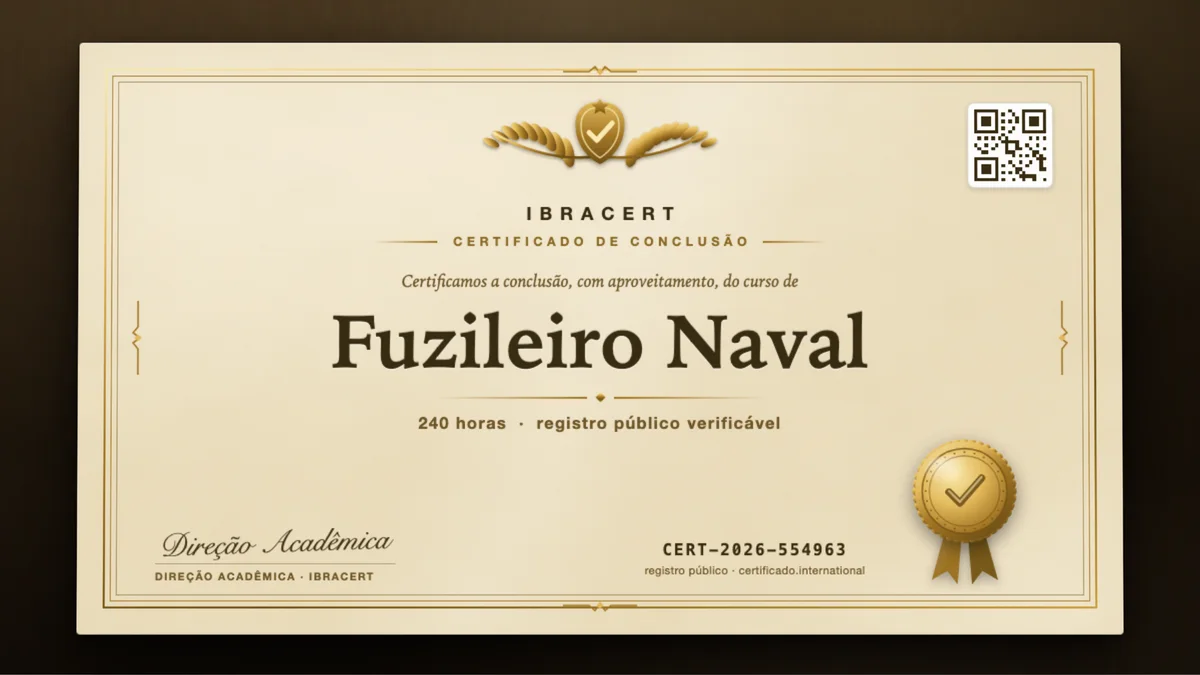 Capa do curso Fuzileiro Naval