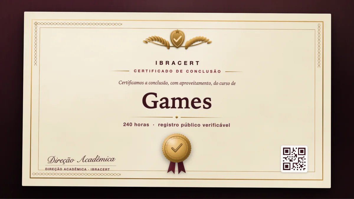 Capa do curso Games