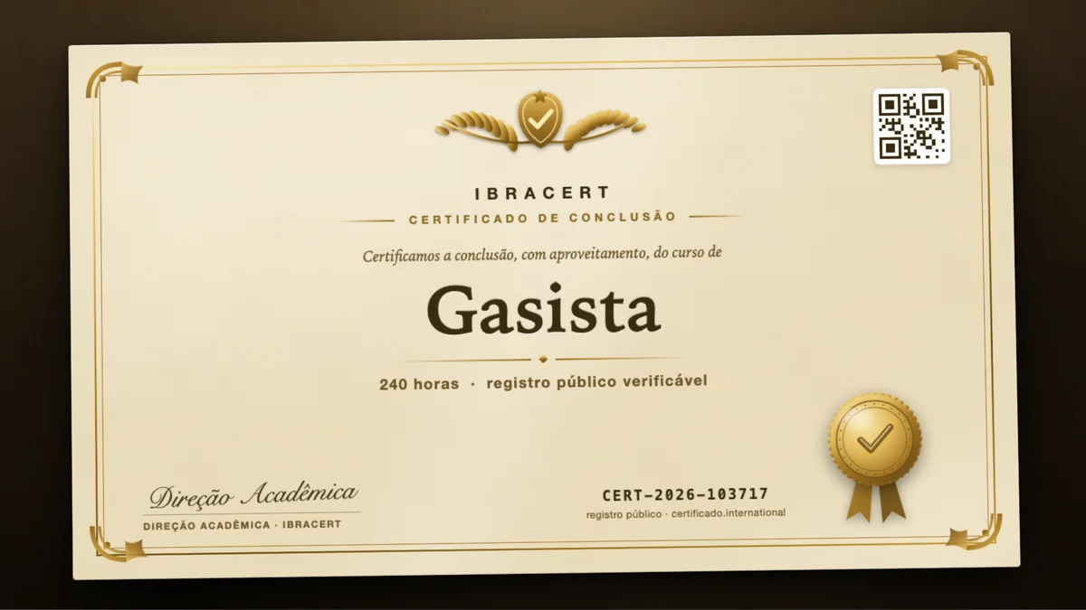 Capa do curso Gasista