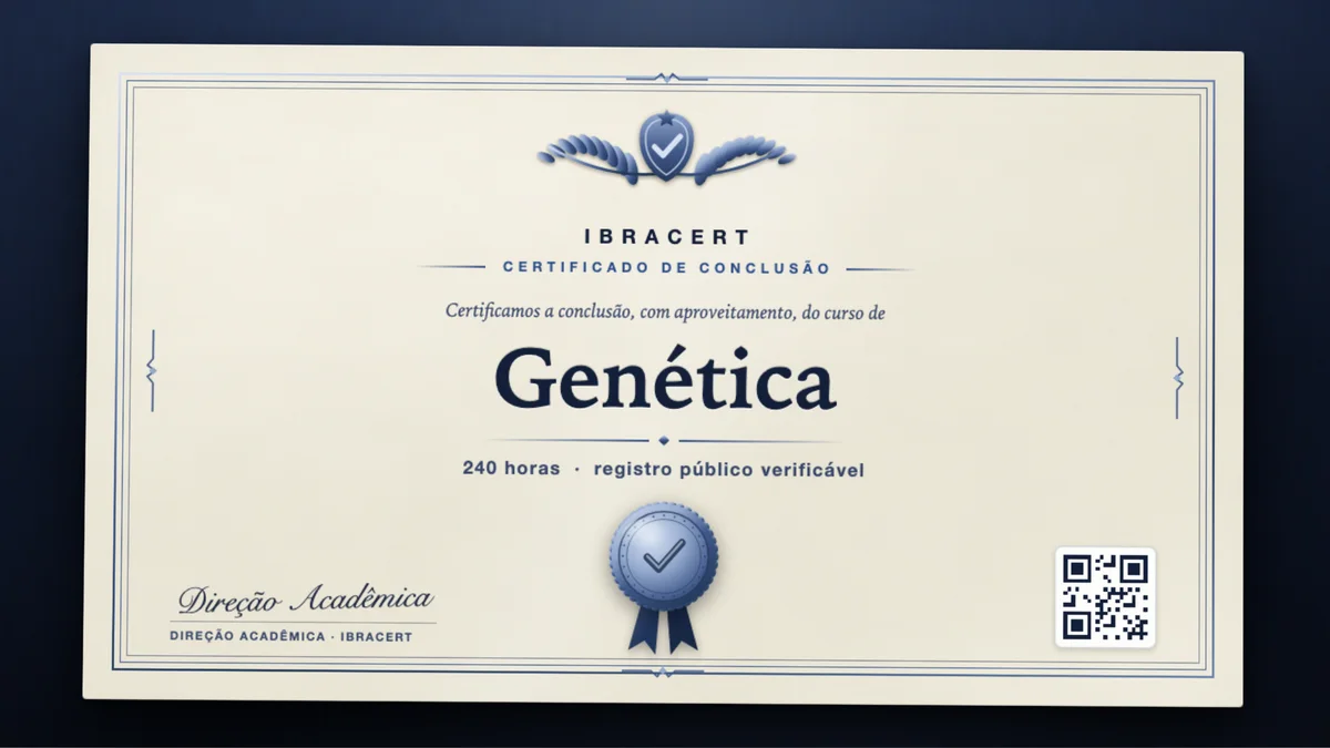 Capa do curso Genética