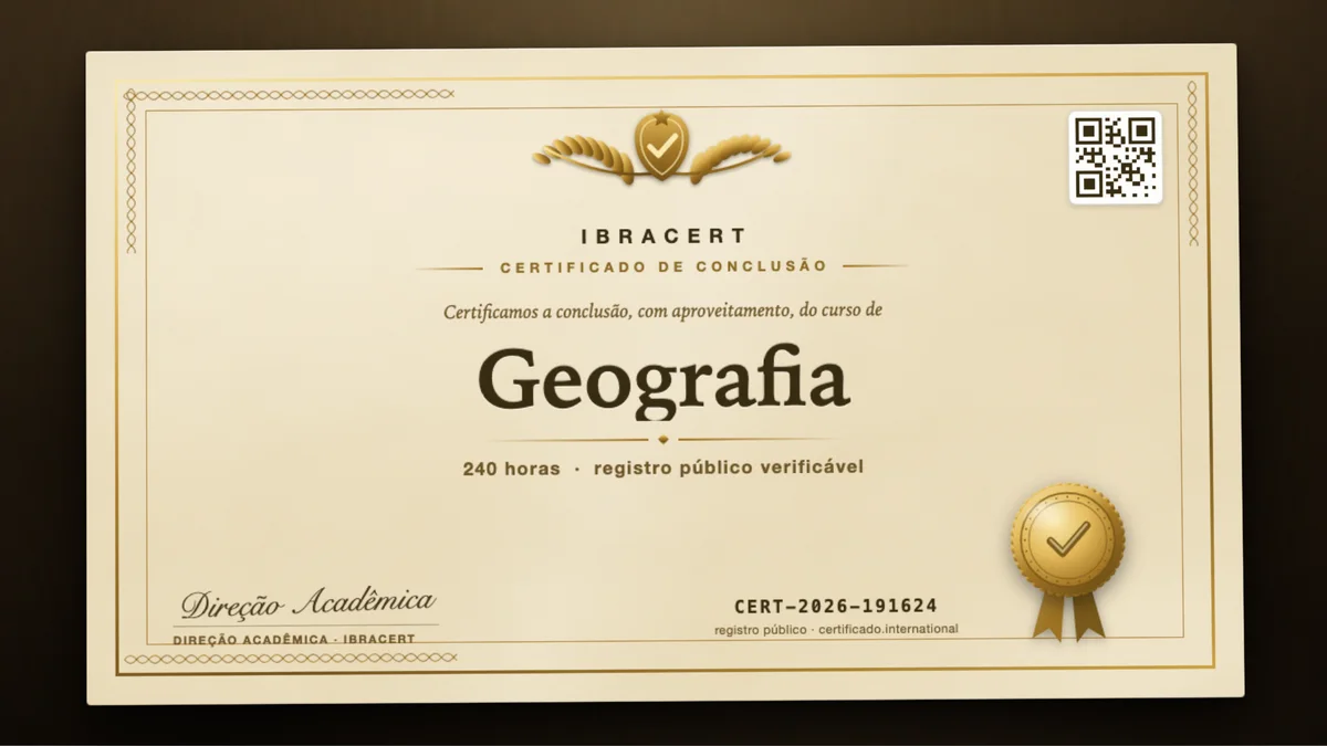 Capa do curso Geografia