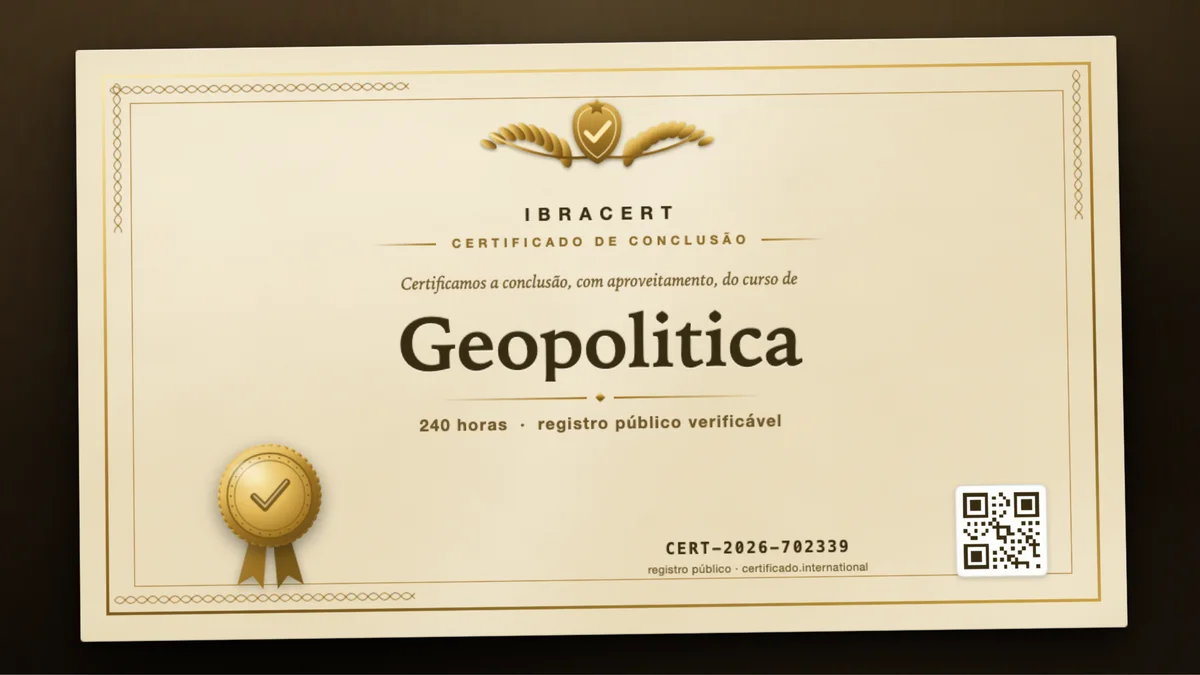 Capa do curso Geopolitica