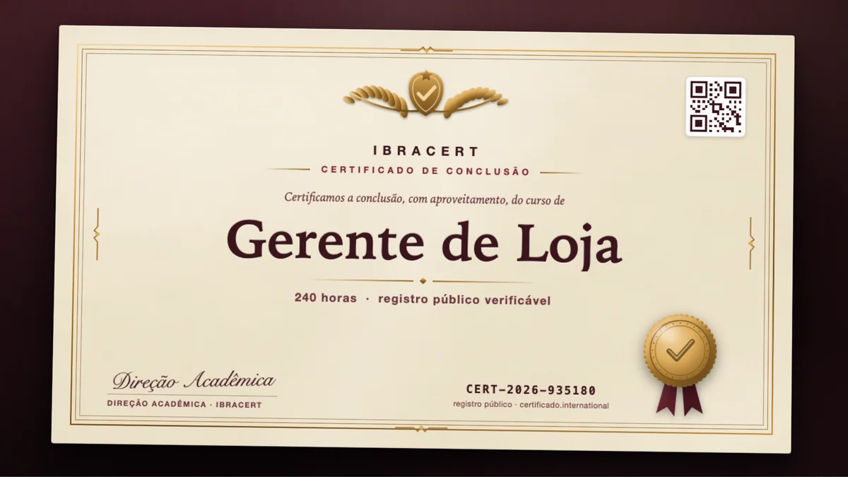 Capa do curso Gerente de Loja